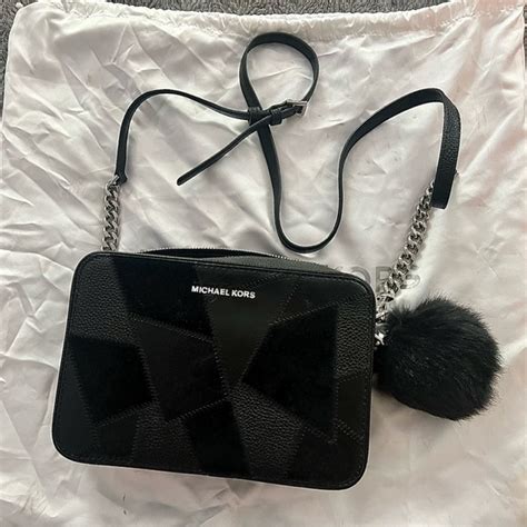 michael kors bag with furry ball